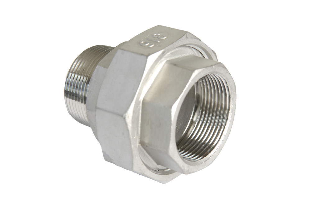 RVS 316L 1.4404 Koppeling 3-delig con bi/bu (nr 341) BSP 3/4"