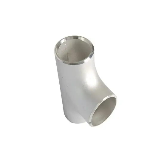 RVS 304L 1.4307 Las Teestuk ndl gelijkbenig ASTM A403 114,3x3,05 mm 4"x10S H=210 mm