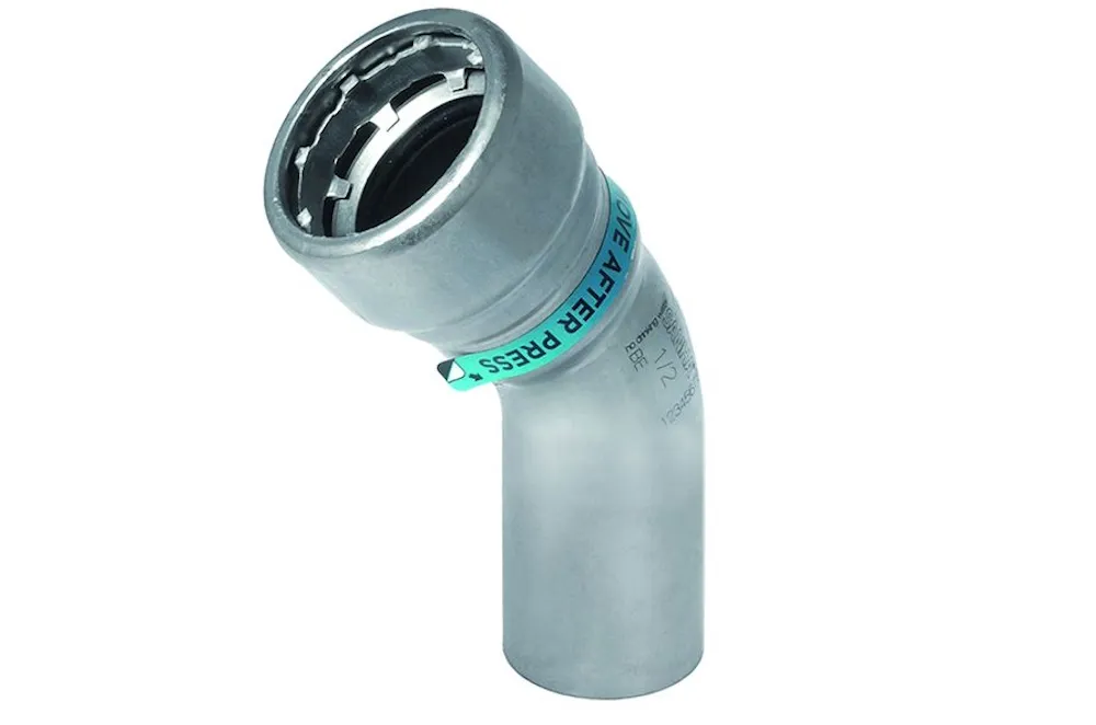 Staal SANHA Heavy Steel Press bocht 45 gr M/P 48,3 mm 1.1/2"