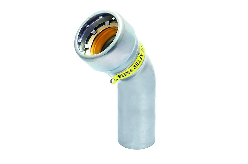 Staal SANHA Heavy Steel Press bocht 45 gr M/P Gas 48,3 mm 1.1/2"