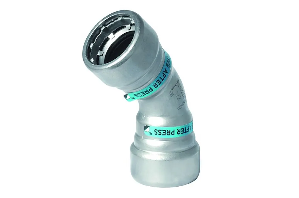 Staal SANHA Heavy Steel Press bocht 45 gr pers/pers 48,3 mm 1.1/2"