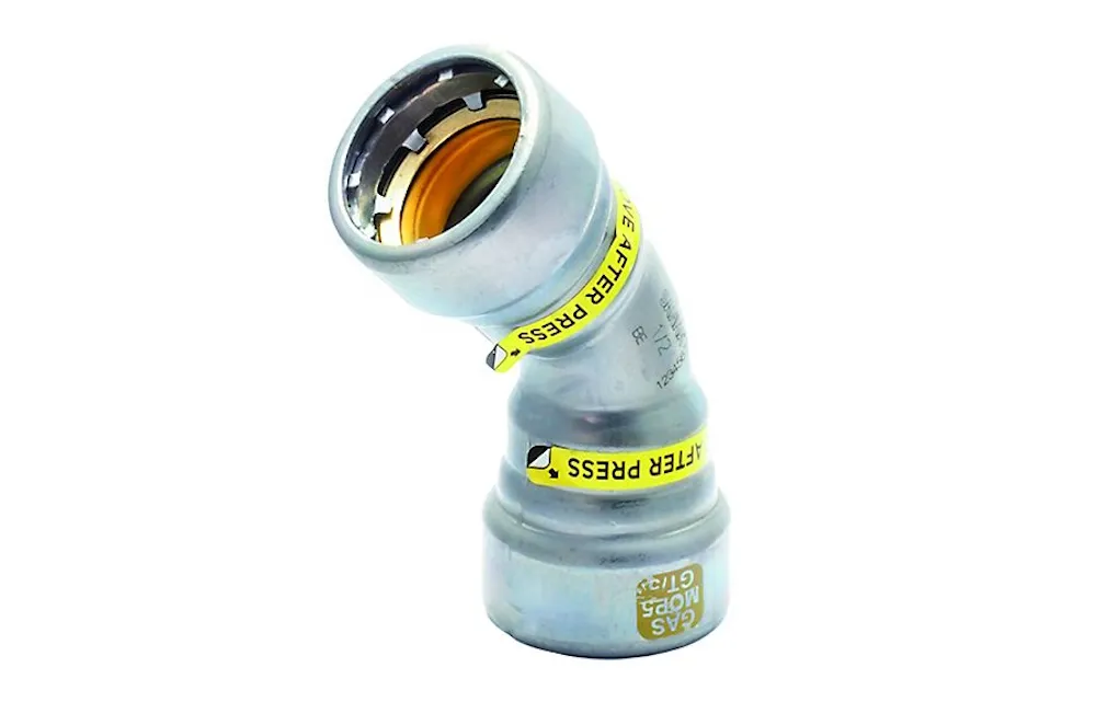 Staal SANHA Heavy Steel Press bocht 45 gr P/P Gas 42,4 mm 1.1/4"