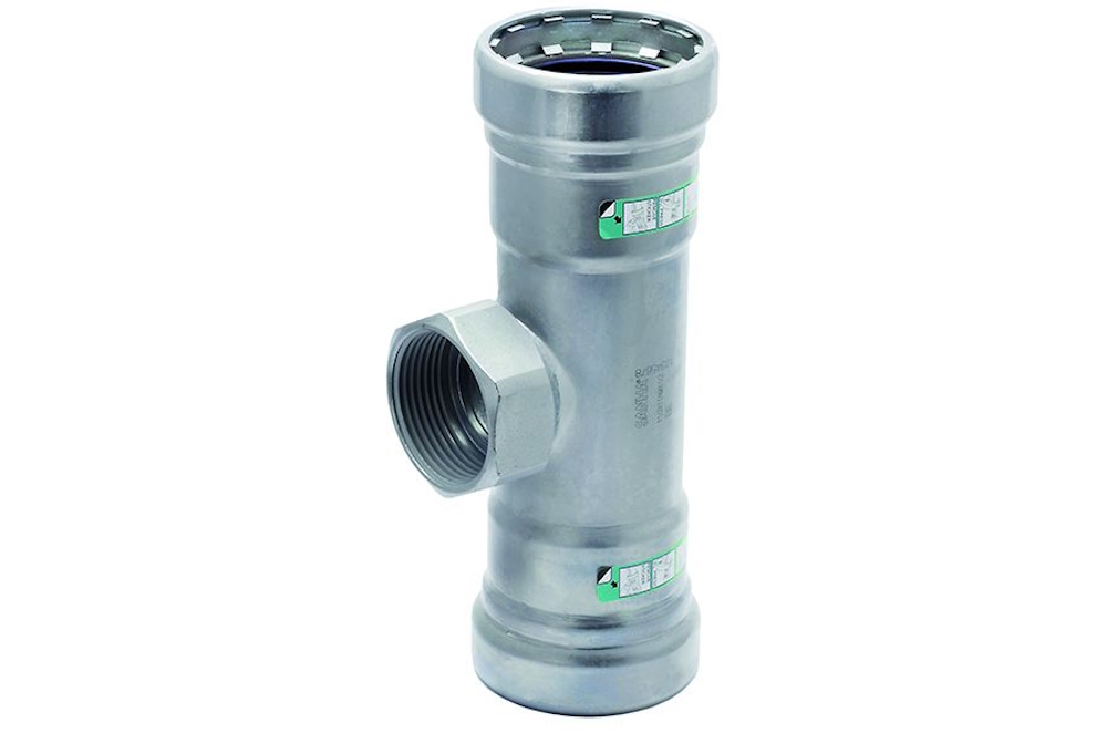Staal SANHA Heavy Steel Press verloop teestuk P/bi BSP/P 26,9x3/4"x26,9 mm