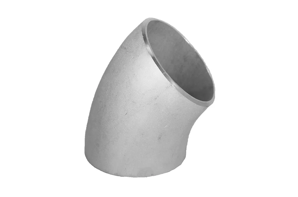 Staal A234 Lasbocht 45 gr ndl ASME B16.5 219,08x8,18 mm 8"x40S R=304,8 mm