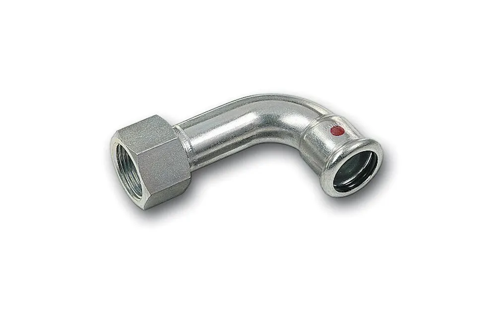 Staal SANHA Therm Press bocht 90 gr F/bi BSP verzinkt 42 mm x 1.1/2"
