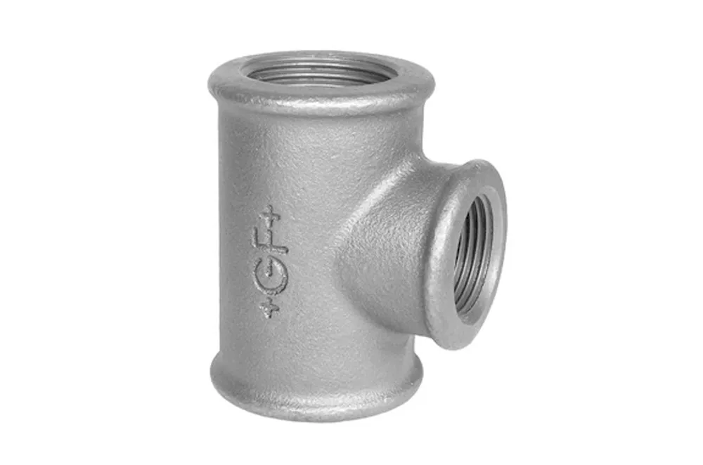 Mall. verzinkt Verloop Teestuk (nr 130) BSP 1.1/4"x1"x1.1/4"